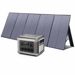 ALLPOWERS solar generator 2500W (R2500 / R2500 V2 + SP037 solar panel 400W), generador solar 2500W
