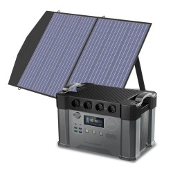 ALLPOWERS générateur solaire 2400W (S2000 Pro + SP027 panneau solaire 100W), generador solar 2400W